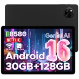 DOOGEE TABA9 PRO+ Android 16 11 Zoll Kinder tablet 6GB+128GB/2TB 8580 mAh Tablet (11", 128 GB, 16, 8580 mAh Akku, 13 MP + 5 MP, WiFi 5, Widevine L1, GPS, Face ID, OTG) schwarz