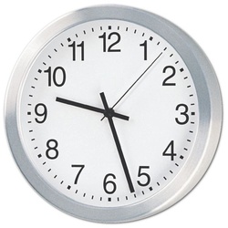 Peweta Uhren Funk-Wanduhr 51.190.305 Ø 30 cm grau