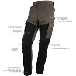 FORSBERG Vildmark extrem robuste und elastische Outdoorhose  / oliv / 52