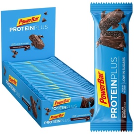 PowerBar Protein+ Low Sugar Chocolate Brownie Riegel 30 x 35 g