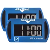 Needit 2X elektronische Parkscheibe Park Mini I automatische Parkscheibe elektrisch mit Zulassung vom Kraftfahrt-Bundesamt I Digitale Parkuhr mit 2 Displays I maximale Funktion in minimalem Format