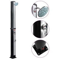 vidaXL Solardusche mit Duschkopf und Wasserhahn 40 L