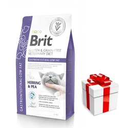 BRIT GF Veterinärdiät Katze Magen-Darm-Fettarm 5kg + Überraschung für die Katze