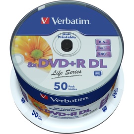 Verbatim DVD+R 8,5 GB 8x bedruckbar 50 St.