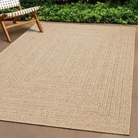 The CarPET Kansas Outdoor Teppich – Wetterfester Indoor & Outdoor Teppich im Jute-Look für Balkon, Terrasse, Garten, Wohnzimmer & Esszimmer, pflegeleicht und UV-beständig, ca. 60 x 180 cm