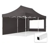 TOOLPORT Faltpavillon Economy 3 x 6 m inkl. 2 Seitenteile dunkelgrau 59051