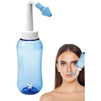 Nasenspülflasche 300 Ml Nasenspülung Flasche Für Erwachsene Und Kinder Nasenspülflasche Mit Druckspülung Nasendusche Set Nasenspülkanne Zur Sinus Nasenreinigung Und Nasenspülung