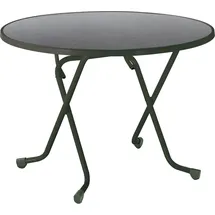 BEST Freizeitmöbel Primo Klapptisch Ø 100 x 70 cm anthrazit
