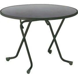BEST Freizeitmöbel Primo Klapptisch Ø 100 x 70 cm anthrazit