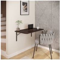 AKKE Klapptisch, Wandklapptisch Wandtisch Küchentisch Schreibtisch Hängetisch 2mm PVC 50 cm x 80 cm