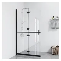VidaXL Duschwand 120 x 190 cm schwarz