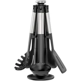 Joseph Joseph Elevate Küchenhelfer-Set 6-teilig Schwarz-Silber