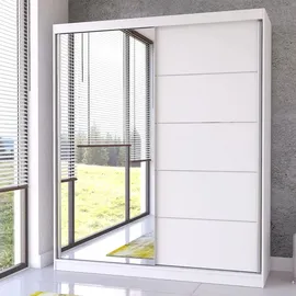 fabryka mebli idźczak Schwebetürenschrank Bella 183 x 218 x 61 cm Weiß