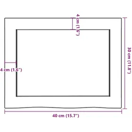 vidaXL Wandregal 40 x 30 x 4 cm Braun