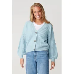 Knöpfen -Strickjacke - Blauer Nebel - ONLY