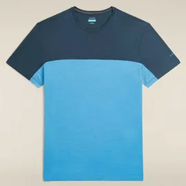 Icebreaker Merino Cool Lite Sphere Iii Colourblock Kurzarm-t-shirt - Arctic / Abyss / Colourblock - M