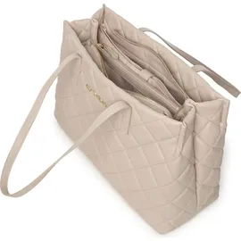 Valentino Ocarina Shopper Synthetik Beige/Weiß