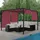 MCW Pergola Beja 4 x 4 m bordeaux rot