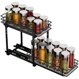 mayzolop Gewürzregal Ausziehbar Schrank Organizer Küche Stehend 27cmx27.2cmx6cm