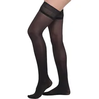 BeOnTop Kompressionsstrümpfe Damen Halterlose 140 Den - Halterlose Strümpfe Für Damen 22-23 mmHg, Strumpfhosen Damen, Strumpfhosen Für Damen, Compression Socks, Socken Damen Gambetti - Made in Italy - XL