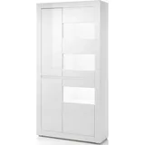 INOSIGN Vitrine »Carat« Höhe 198 cm, zwei Leisten angeliefert, 1 x grau, 1 x weiss, weiß