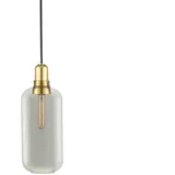 Normann Copenhagen Amp 1-flg. 11 cm Rauchglas, Messing