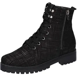 Schnürstiefelette »HANAKO«, Schnürboots, Komfortboots, mit zwei Reißverschlüsse, H-Weite, Gr. 6,5, schwarz uni, , 20565643-6,5