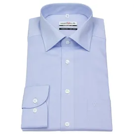 Marvelis Businesshemd Comfort Fit bügelfrei Kentkragen blau 44