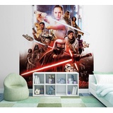 KOMAR Fototapete - STAR WARS EP9 Movie Poster Rey - Größe 184 x 254 cm, Kinderzimmer, Krieg der Sterne