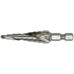 Makita Stufenbohrer 1/4 Zoll - Ø 4-12 mm - 9-stufig - HSS - spiralförmig - D-40141