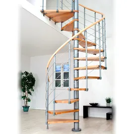 DOLLE Spindeltreppe Oslo Ø140 cm 315-345 cm Holz, Kunststoff, Metall
