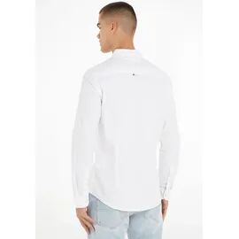 Tommy Hilfiger Slim Stretch Oxford Langarmhemd White 2XL