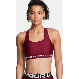 Under Armour Crossback Mid Bra, - Rot