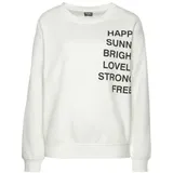 Buffalo Sweatshirt mit Statement Druck Weiß 36/38