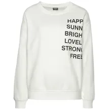 Buffalo Sweatshirt mit Statement Druck Weiß 36/38
