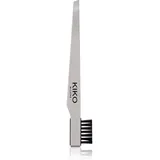 KIKO Milano Pro Tweezers Combo Pinzette mit abgeschrägten Enden mit Bürste 1 St.