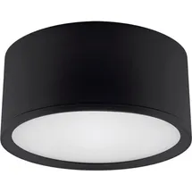 Licht-Erlebnisse LED Deckenspot Aufputz Aluminium 4100 K neutralweiß 1330 lm D: 15 cm Schwarz rund Deckenstrahler - Schwarz