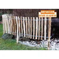 Staketenzaun Holzzaun Gartenzaun Imprägniert Zaunlatte H35cm Länge 5m Abst.7-8cm