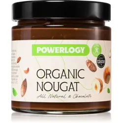 Powerlogy Organic Cream Nussaufstrich in BIO-Qualität Geschmack NOUGAT 330 g