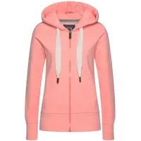 ELBSAND Kapuzensweatjacke Damen koralle meliert Gr.L/40