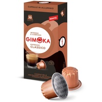 Gimoka - Kompatibel Für Nespresso - Aluminiumkapseln - 100 Kapsel - Geschmack CLASSICO - Intensität 12 - Made In Italy
