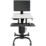Ergotron WorkFit-C Single LD mobiler Steh-Sitz Arbeitsplatz bis 30" TFT