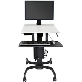 Ergotron WorkFit-C Single LD mobiler Steh-Sitz Arbeitsplatz bis 30" TFT