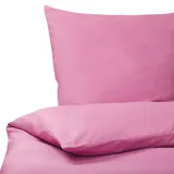 Beliani Harmonridge Unifarben Rosa 135 x 200 cm + 80 x 80 cm
