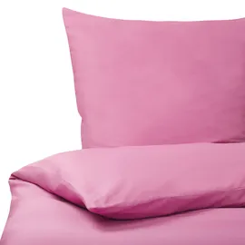 Beliani Harmonridge Unifarben Rosa 135 x 200 cm + 80 x 80 cm