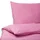 Beliani Harmonridge Unifarben Rosa 135 x 200 cm + 80 x 80 cm