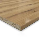 AUPROTEC 19mm Spanplatte Zuschnitt Eiche Evoke Coast melaminharzbeschichtet Länge bis 200cm Dekorplatten Zuschnitte mit Umleimer Auswahl: 70 x 20 cm (ABS Kante Lange Seite)