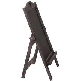 Mendler Werbetafel HWC-E51, Aufsteller Kreidetafel, 66x37x27cm Shabby-Look Vintage ~ grau-braun