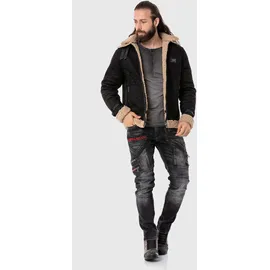 Cipo & Baxx Parka schwarz M