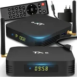 Retoo Android TV-Box TX6 Smart TV Box mit TV Fernbedienung Quad-Core AllWinner H6 4x1,5GH Prozessor Konverter (32GB 4GB RAM) 2.4GHz WiFi Ethernet USB 3.0 MALI-T720 Grafikkarte Netzteil